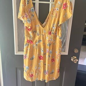 Floral Yellow Dress